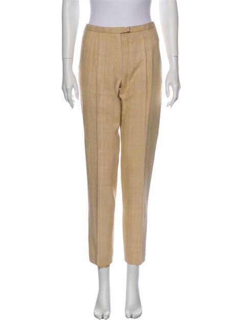 hermes women's pants|Hermes silk pleated pants.